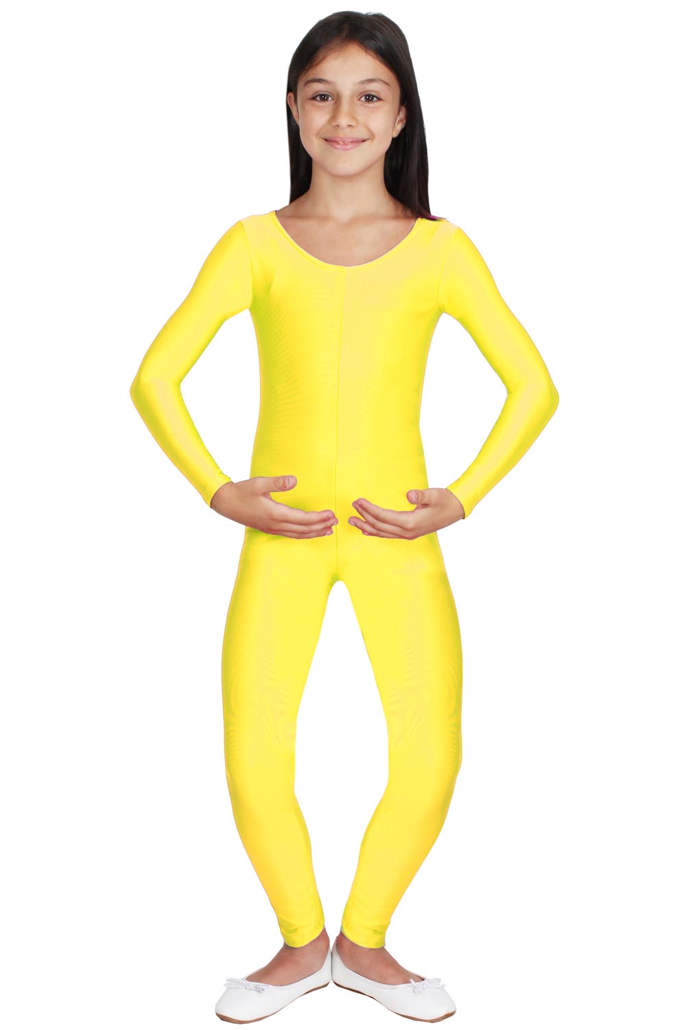 TUTA DANZA ACCADEMICA LYCRA GIALLA BAMBINA